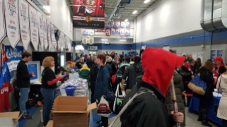 Busy stalls in the rink